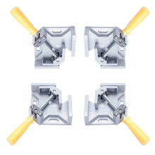 Rättvinklad Klämma, 4-Pack Enkelhandtag 90 Aluminiumlegering Hörnklämma, Rätvinklig Klämma Klämverktyg Träbearbetning