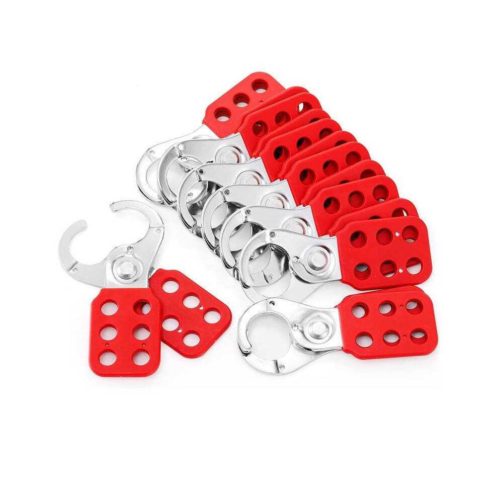 8 Pack Lock Out Tag Out Hasp,Tamper-Proof Lockout Padlock Hasp, 1 Inch Jaw Diameter Lockout Hasp With 6 Holes Interlock 4714127504346