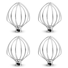 4X Stainless Steel Whisk 5K452WW for Kitchen Machine 5KSM90-5KSM185