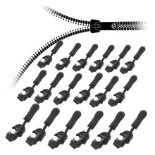 Reparador de Cremalleras Universal Extraíble, Repuesto de Tirador de Cremallera Universal para Chaquetas, Equipaje, Bolsos, 12 Piezas