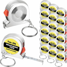 Tape Measure Keychains Functional Retractable Measuring Tape Keychains with Slide Lock for Construction Party,1M/3FT,B