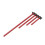 4Pcs V-Type Inch Woodworking  Drawing Ruler Parallel/Vertical Scribing Ruler Aluminum Alloy Measuring Marking Ruler 1