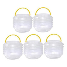 5Er-Pack Zusammenklappbarer Stifthalter, Badewannenreiniger, Strandwassereimer, Zusammenklappbarer Eimer, Pinsel, Wascheimer