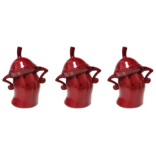 3X Contenitore con Atteggiamento, Divertenti Contenitori Ermetici per La Cucina, Simpatico Serbatoio per Alimenti con Coperchio Ermetico Rosso