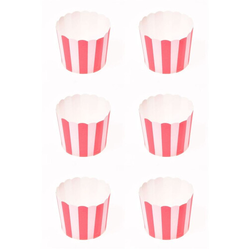 300X Cupcake Wrapper Paper Cake Case Baking Cups Liner Muffin Kitchen Baking Red Stripes