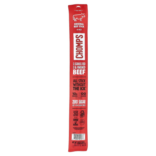 Chomps, Original Beef Sticks, Mild, 8 Sticks, 1,15 oz (32 g) Hver 2