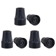 Embouts de BéQuille, Embouts de Canne en Caoutchouc AntidéRapants Robustes de 1 Pouce, Capuchons de Pied de Canne de Remplacement, Coussinets de