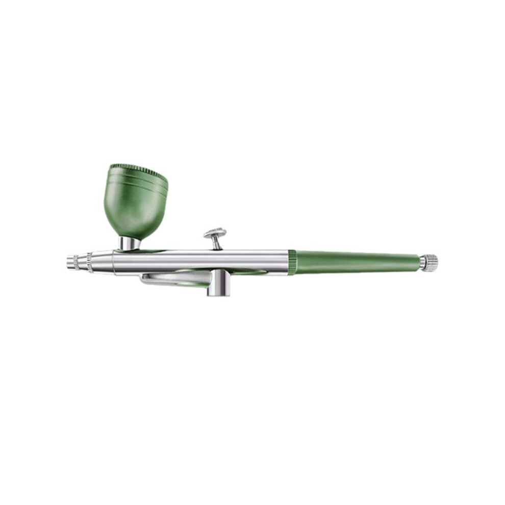 Portable Single Action Airbrush 0.3Mm Nozzles Spray Airbrush Pen For Model Cake Nail Car Painting Beauty Inkjet-Green 4712778215772