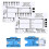 2pc ECG 7 Step Ruler,ECG 7 Step Ruler for ECG/EKG Interpretation, ECG Reference Guide Ruler,EKG Calipers Measuring Tool 1