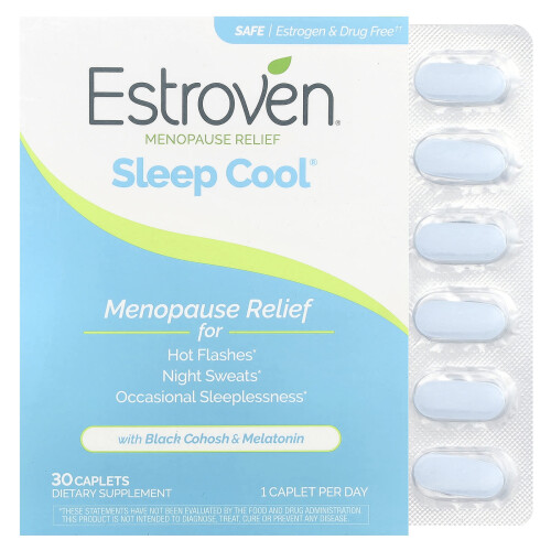 Estroven Estroven, Αντιμετώπιση Μεταβατικής Ηλικίας + Ψυχαγωγία Ψύξης, 30 Καπλέτες 1