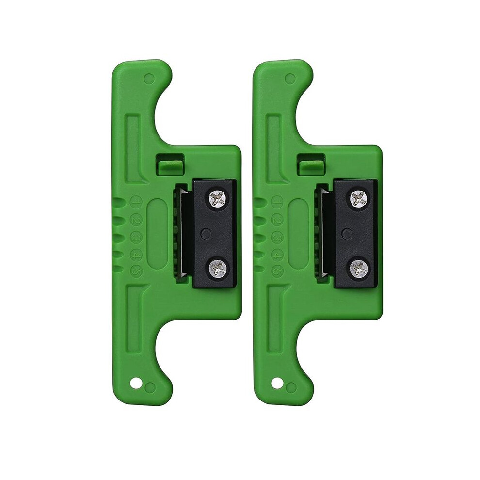 Fiber Optic Stripper Tube Stripper Cable Ribbon Stripper 1.9-3.0Mm,Loose Buffer Longitudinal Tube Stripper Green 2Pcs 6133606788011