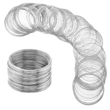400 Loops Memory Wire Bracelets Jewelry Memory Wire Cuff Bangle Steel Beading Wires Findings