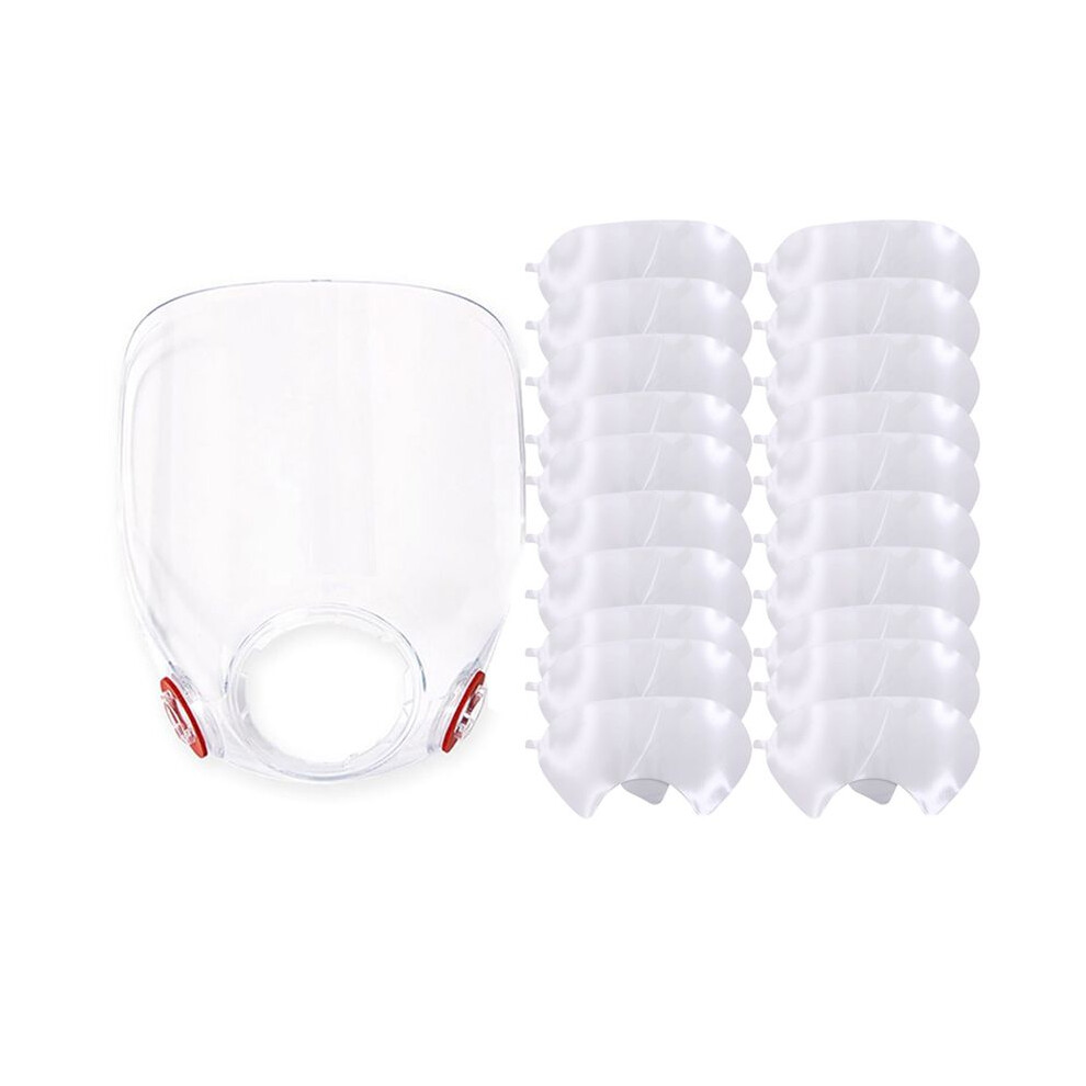 Jojomino Replacement Parts Lens Assembly And 20 Packs 6885 Lens Cover For 6885, 6000, 6700, 6800, 6900 Series Respirator Mask