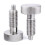 2Pcs M10 Stainless Steel Hand Retractable Spring Plungers with Knurled Handle - Quick Release Locking Pin 1
