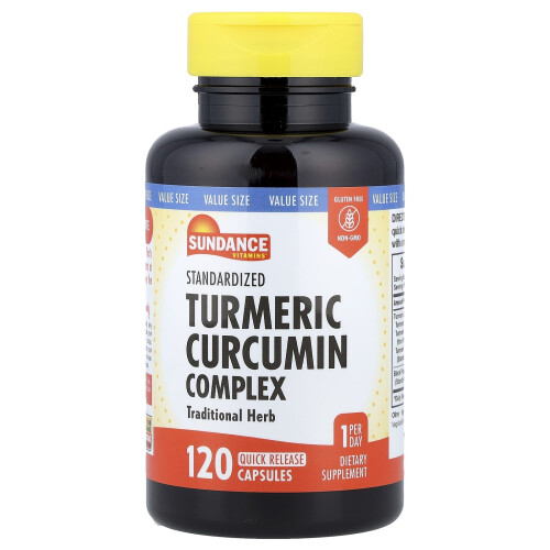 Sundance Vitamins, Standardized Turmeric Curcumin Complex, 120 Quick Release Capsules 1