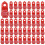 Peg Hook Lock Stop Lock 100 Pieces Plastic Red Stop Lock Anti-Theft Lock Retail Pin Hook Safety Display Hook Lock 1