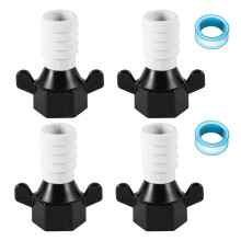 1/2 Pollice X14 NPT X1/2 Pollice Adattatore Girevole Dritto per Pompa 'Acqua per con Nastro di Tenuta Filettato, per Pompa 'Acqua