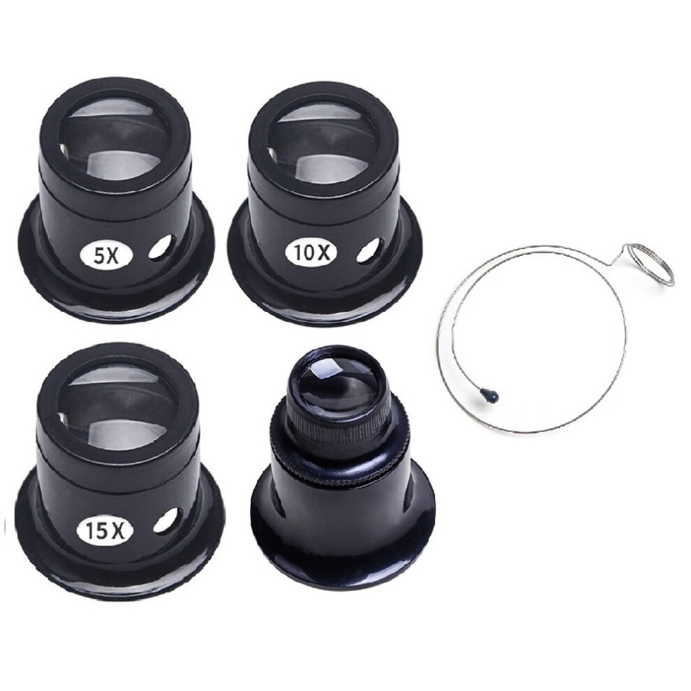 Watch Repair Magnifier Glass Lens Simple Inch Mirror 5/10/15/20X Times Eye Clip Magnifier 4712653587611