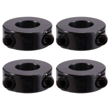 4PCS Double Split Shaft Collars Oxide Set Screw Style Double Split Setscrew Shaft Collar Inner Diameter 20x40x15mm