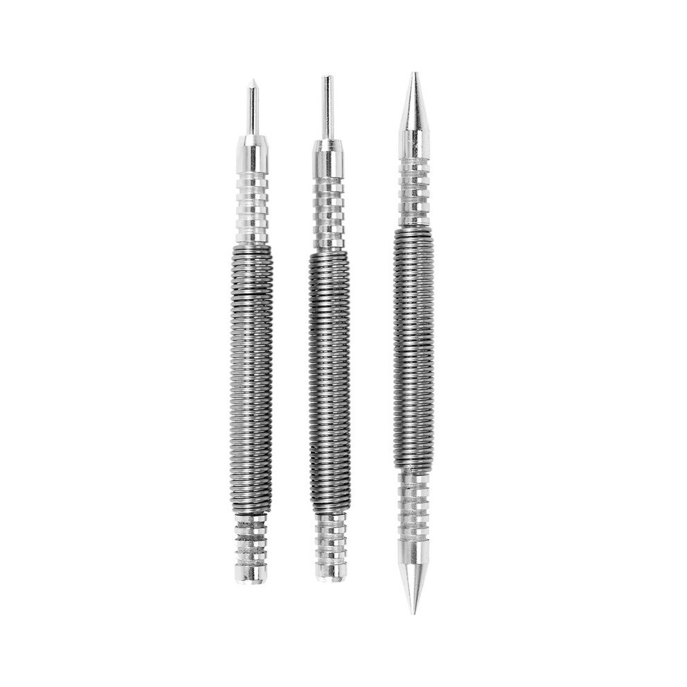 3 Pcs Nail Set And Hinge Pin Tool Center Punch Spring Loaded Nail Set For Door 1/32 Inch 1/16 Inch Dual 1/8 Inch 4711755350314