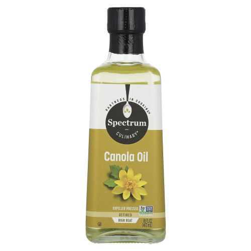 Spectrum Culinary, Κανόλα Λάδι, Επεξεργασμένο, 16 fl oz (473 ml) 1