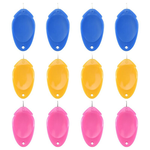 12Pcs Threader, Threader for Hand Sewing/Sewing Machine/Embroidery, Small Eye Needle Threader Hook Sewing Accessories