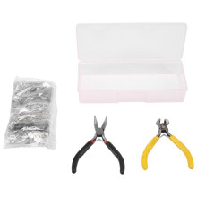 194 Pcs Zipper Repair Kit, Replacement Zip Slider Zipper Replacement with 2 Pliers, for Garment, Bag, Jackets,Tents