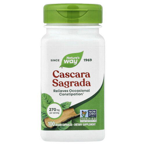 Nature's Way, Cascara Sagrada, 270 mg, 100 Βεγανικά Φύλλα 1