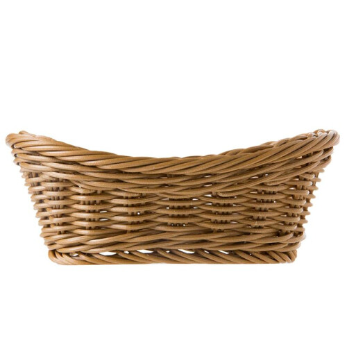 5X Cesta de Vime Tecida Oval Cesta de Servir, Cesta de Armazenamento de 11 Polegadas para Alimentos Frutas Cosméticos Armazenamento Tampo de Mesa e 1