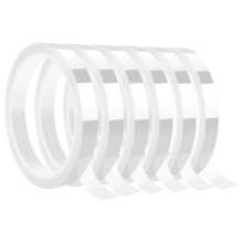 6 Rollen 10Mm X33M (108Ft) Clear Heat Tape voor Heat Sublimation Press Geen Residu en Heat Transfer Vinyl