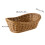 5X Cesta de Vime Tecida Oval Cesta de Servir, Cesta de Armazenamento de 11 Polegadas para Alimentos Frutas Cosméticos Armazenamento Tampo de Mesa e 7