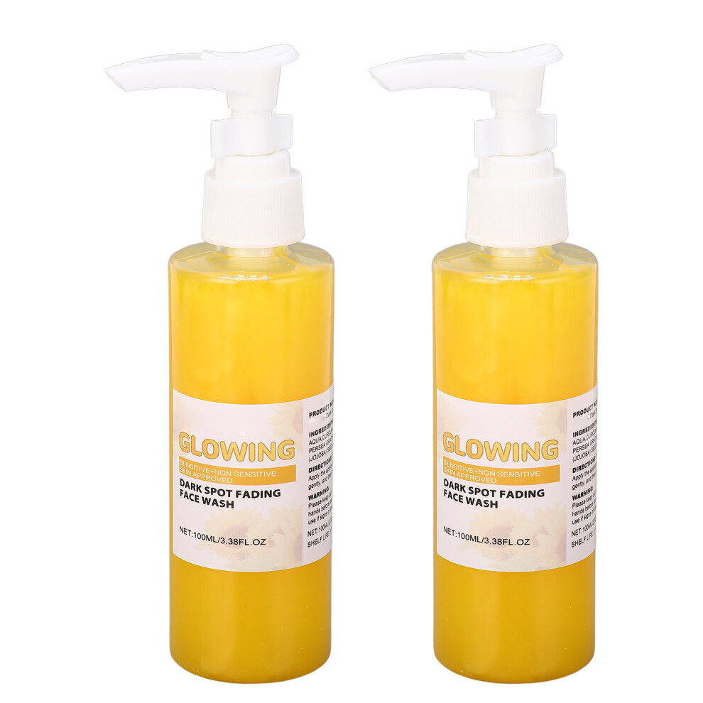 Dark 2Pcs Organic Facial Cleanser 100Ml, Brightening & Hydrating Skin Care
