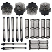 Set di Filtri per Spruzzatori di Vernice Airless, Filtro di Ingresso del Tubo Flessibile 246385, Filtro del Collettore Della Pompa 246384, Filtro