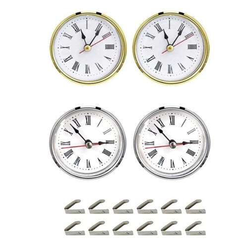 4Pcs Clock Parts for Clock Resin Mold,Clock Pieces for Clock Epoxy Casting Resin Mold