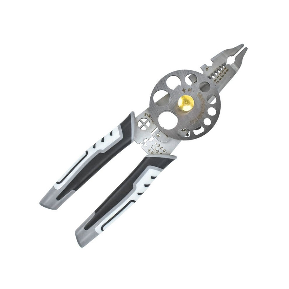 Electrician Wire Stripping Pliers Multifunctional Electricians Maintenance Anti-Slip Stripper Cable Crimper Pliers Tool 6031269047271