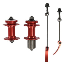 32-Hole Set of Card-Type Disc Brakes Huagu Mountain Bike Huagu Brakes Disc Brake Bicycle Hubs, Red