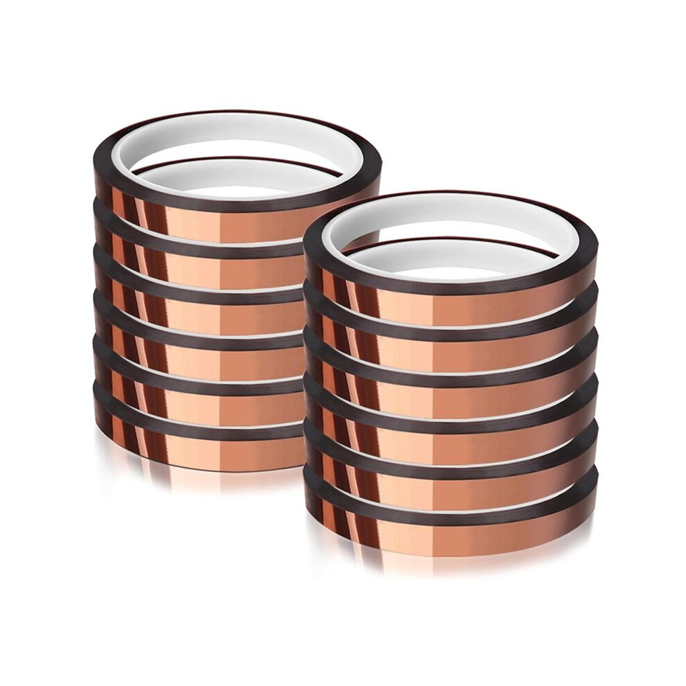 Heat Tape For Sublimation Transfer, Heat Resistant,Adhesive Transfer Tape, Thermal, No Residue,12 Rolls 10Mm X33m(108Ft) 4713086593774