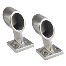 1Pair of Heavy Duty Marine Post Handrail Fittings, Heavy Duty Railing Handrail Pipe Fittings Mounts for 7/8 Inch Pipe