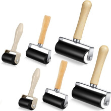 6-Piece Rubber Roller for Adhesive Printing, Ink Block Paper, Stamping, Wallpaper, Stamping Scrapbooking