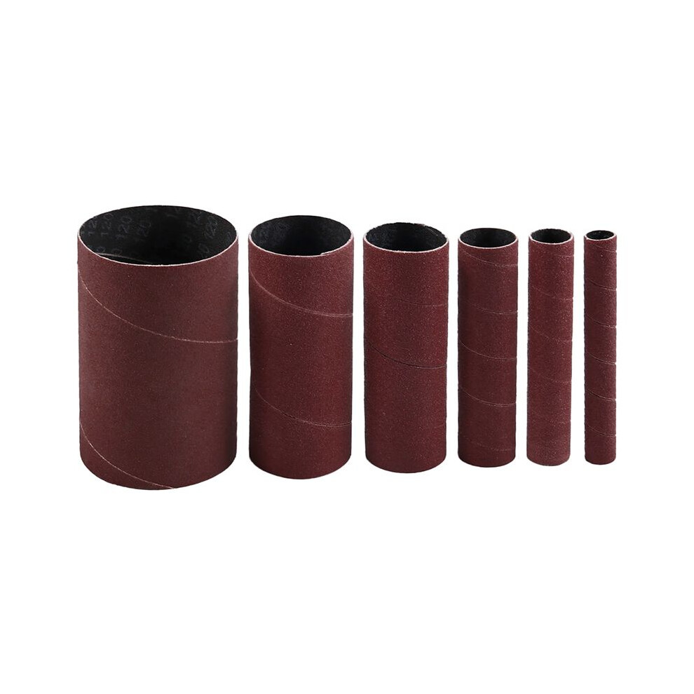 6 Pack Sanding Sleeves For Spindle Sander, 120 Grit, Aluminum Oxide Sandpaper Power Sanding Sleeves 4711212502003