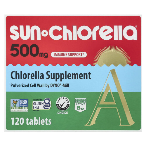 Sun Chlorella, Chlorella Supplement, 500 mg, 120 tabletti 1