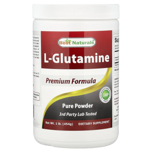 Best Naturals, L-Glutamiini, 1 lb (454 g) 1