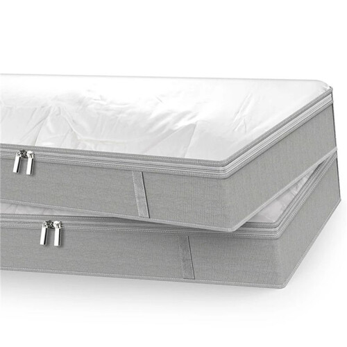 4X Foldable Under Bed Large Under Bed Storage Boxes Thick Breathable Underbed Clothes Storage Bags Zippered Organizer