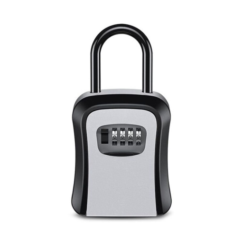 Outdoor Password Key Boxs Extended Locking Hook Steel Wire Hanging Key Storage Waterproof Key 4 Digit Code Box Grey 1