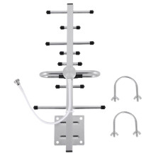 Digitale TV-Antenne HDTV 4K Verstärkte Antenne Outdoor-TV-Antenne Signalverstärker 300 Meilen Reichweite VHF/UHF Klar