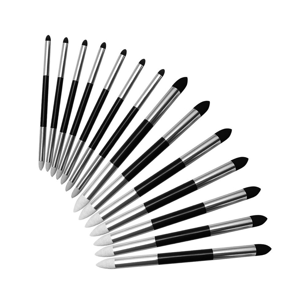 14 Pcs Blending Sponge Pen Double Headed Reusable Sketch Rub Pen Washable Sketch Rubbing Sponge Brush Art Sketch Pens 4712575438992