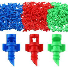 300 Pcs Misting Nozzle Sprayer 90/180/360 Degree Atomizing Sprinklers Drip Ring Irrigation Emitters Nozzle
