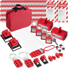 Kit de Verrouillage Électrique, 47 Pièces de Verrouillage de Disjoncteur LotoKit de Sécurité, pour L'Énergie Industrielle et Électrique