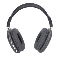 Bluetooth Over-Ear-Kopfhörer mit HD-Mikrofon und tiefem Bass Schwarz