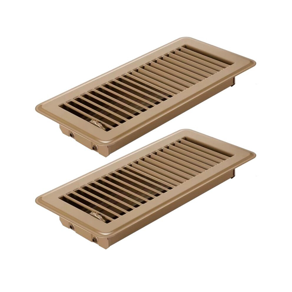 2Pcs Floor Register 4X10inch,Heavy Duty Floor Vents,Heat Air Vent Covers,Floor Vent Covers For Heater Floor Register B 4713933420000
